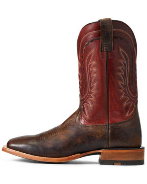 Image #2 - Ariat Men's Parada Tek Leather Western Boot - Broad Square Toe , Brown, hi-res