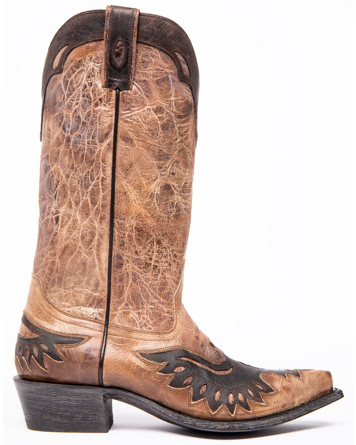 Dublin Taupe Western Boots - Snip Toe 