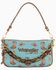Image #1 - Wrangler Women's Western Print Embellished Shoulder Bag, Turquoise, hi-res