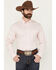 Image #1 - Cody James Men's Performance Twill Solid Long Sleeve Button-Down Stretch Western Shirt - Tall, Pink, hi-res