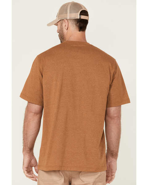 Image #4 - Hawx Men's Rust Copper Force Heavyweight Short Sleeve Work Pocket T-Shirt , Rust Copper, hi-res