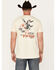 Image #1 - RANK 45® Men's Keep Ridin' Cowboy Short Sleeve Graphic T-Shirt, Natural, hi-res