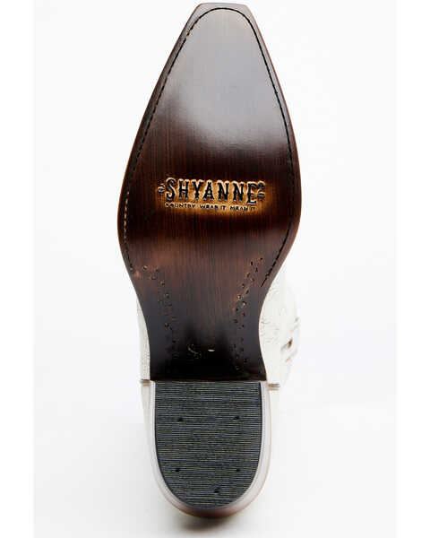 Image #7 - Shyanne Women's Sloane Western Boots - Snip Toe, White, hi-res