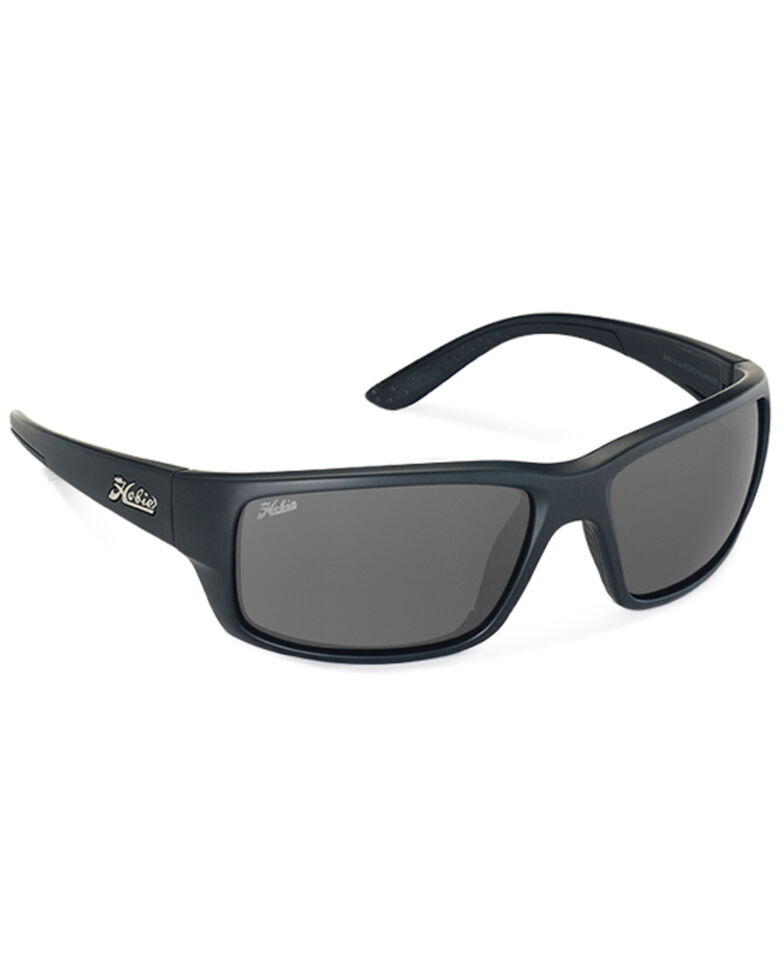 Hobie Men's Snook Satin Black & Grey Polarized Sunglasses , Black, hi-res