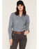 Image #1 - Ariat Women's FR Ruth Striped Long Sleeve Snap Work Shirt, Blue/white, hi-res