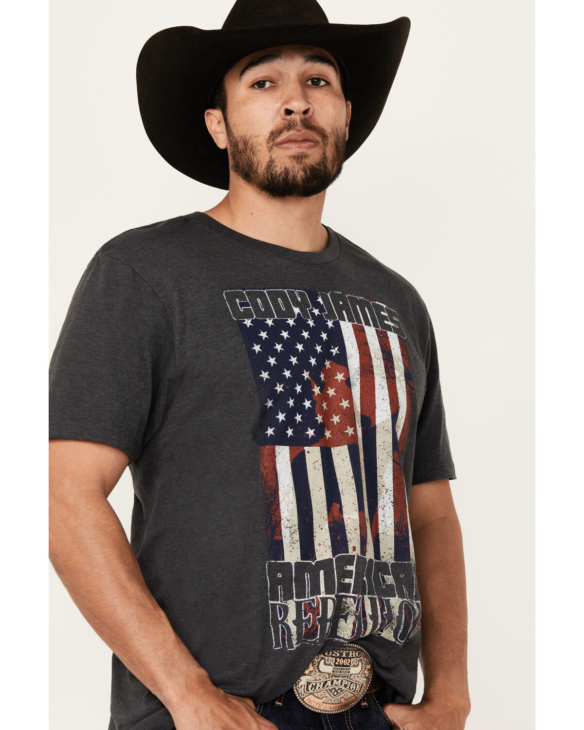 Image #2 - Cody James Men's Rebellion Americana Short Sleeve Graphic T-Shirt, Blue, hi-res