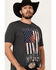 Image #2 - Cody James Men's Rebellion Americana Short Sleeve Graphic T-Shirt, Blue, hi-res