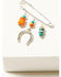 Image #2 - Paige Wallace Women's Dangle Hat Pin with Charms and Stones, Silver, hi-res