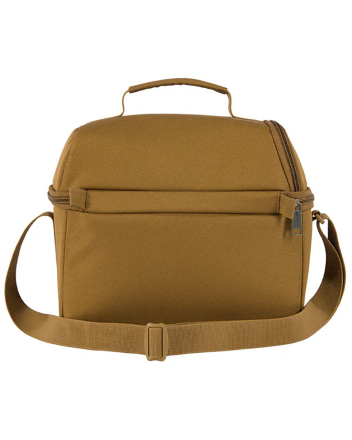 Image #2 - Carhartt Insulated 12 Can Two Compartment Lunch Cooler, Brown, hi-res