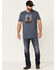 Image #2 - Moonshine Spirit Men's Desert Cacti Graphic Short Sleeve T-Shirt, Medium Blue, hi-res