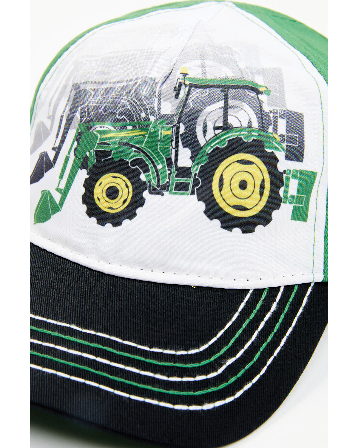 Image #2 - John Deere Toddler Boys' Tractor Baseball Cap, White, hi-res