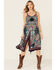 Bila Women's Americana Paisley Print Hanky Dress, Navy, hi-res