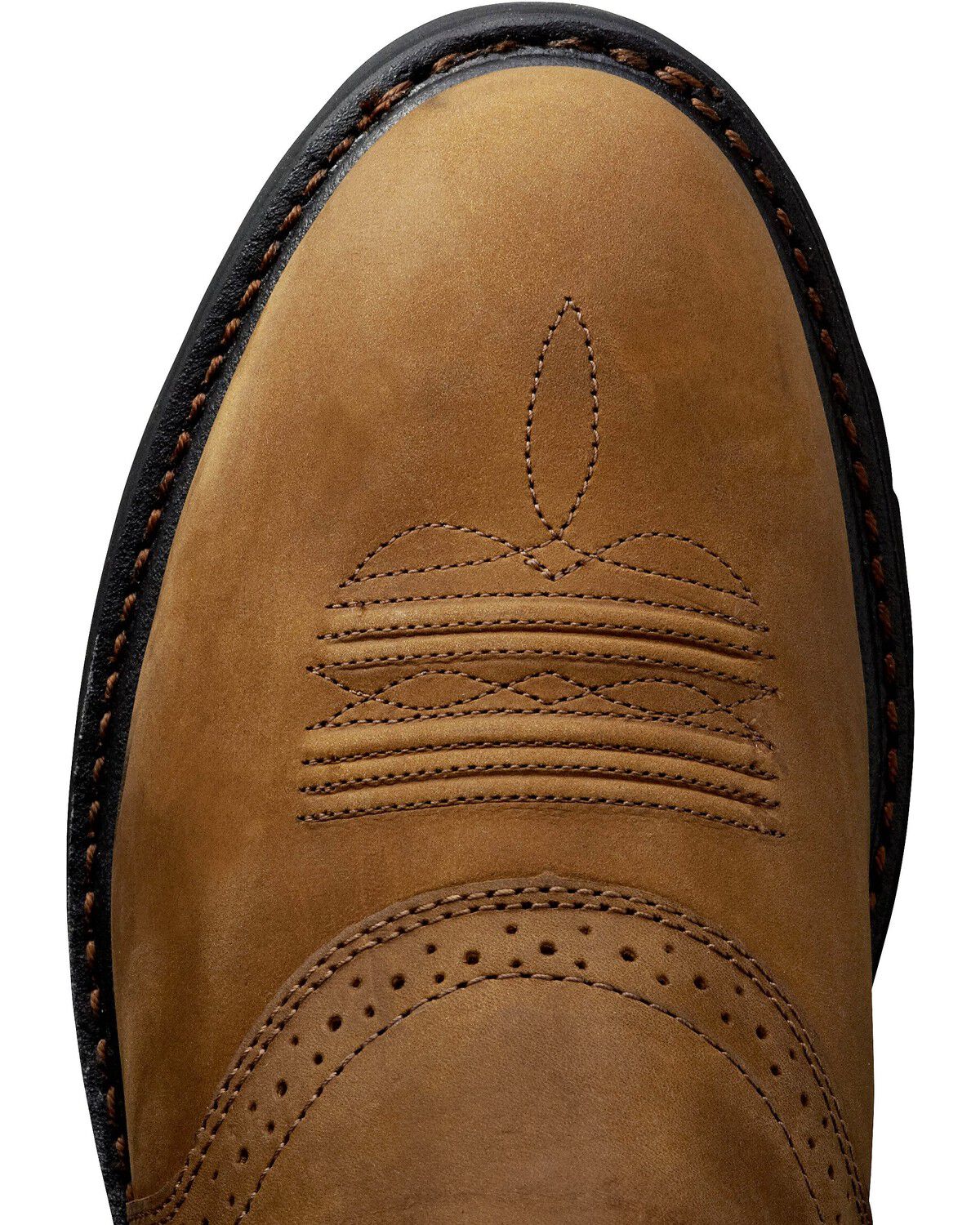 Image #3 - Ariat Sierra Saddle Western Work Boots - Soft Toe, Aged Bark, hi-res