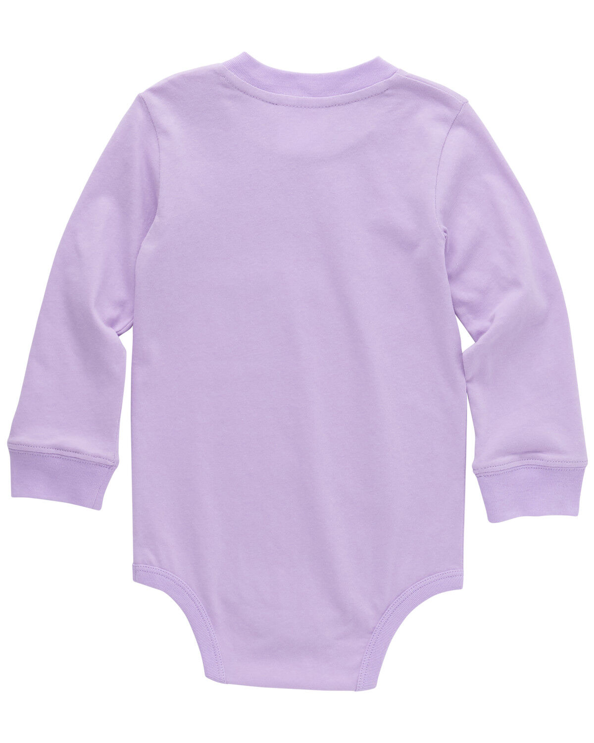 Image #2 - Carhartt Infant Girls' Long Sleeve Pocket Onesie, Purple, hi-res