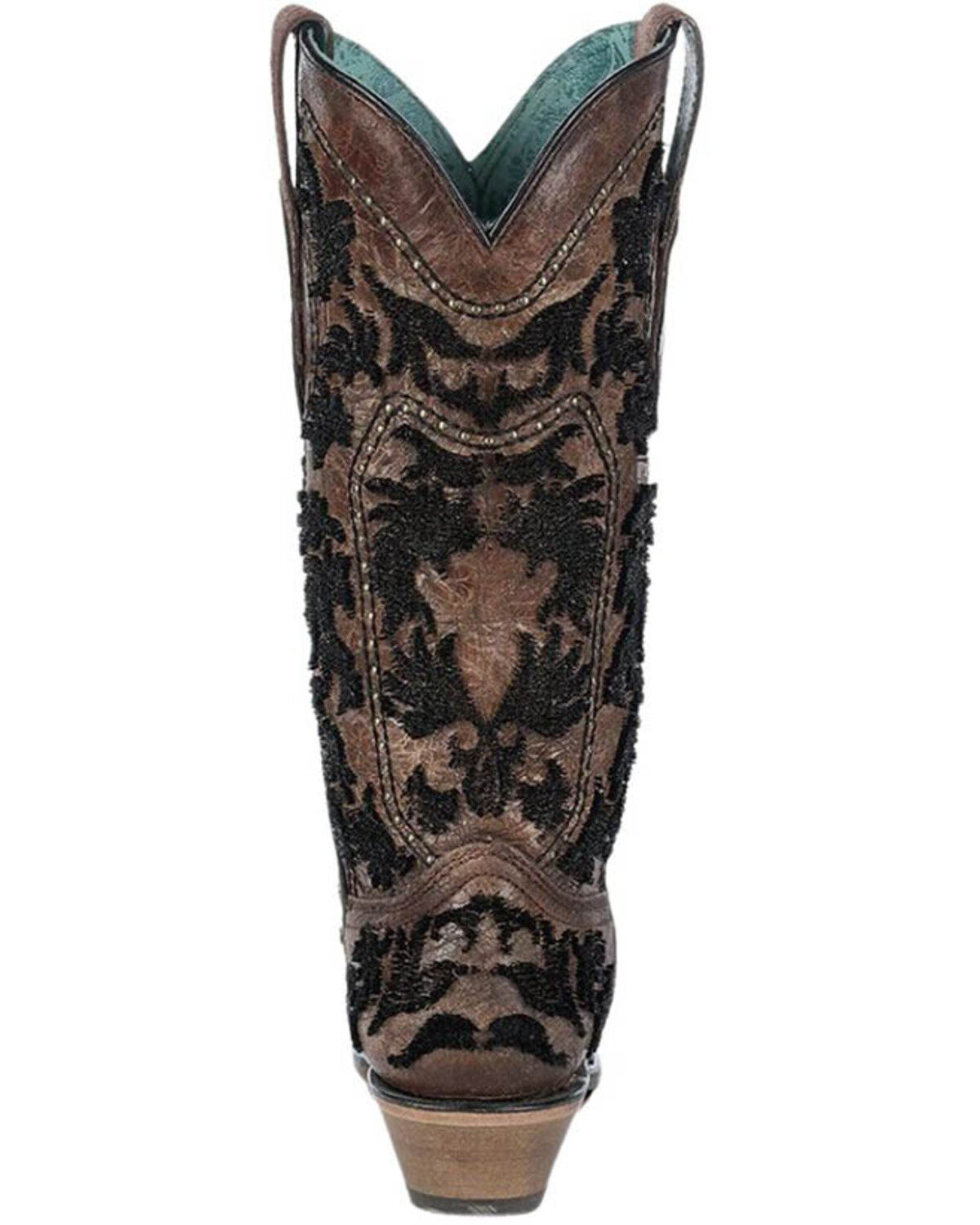 Image #5 - Corral Women's Crackled Bristle Western Boots - Snip Toe, Cognac, hi-res