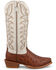 Image #2 - Twisted X Women's Exotic Full Quill Ostrich Western Boots - Square Toe, Chestnut, hi-res