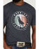 Image #3 - RANK 45® Men's Roper Circle Logo Short Sleeve Graphic T-Shirt , Navy, hi-res