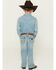 Image #3 - Wrangler Retro Little Boys' Light Wash Cloverdale Slim Bootcut Stretch Denim Jeans, Light Wash, hi-res