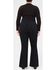 Image #2 - Warp + Weft Women's Mia Dark Wash High Rise Flare Stretch Denim Jeans - Plus, Dark Wash, hi-res