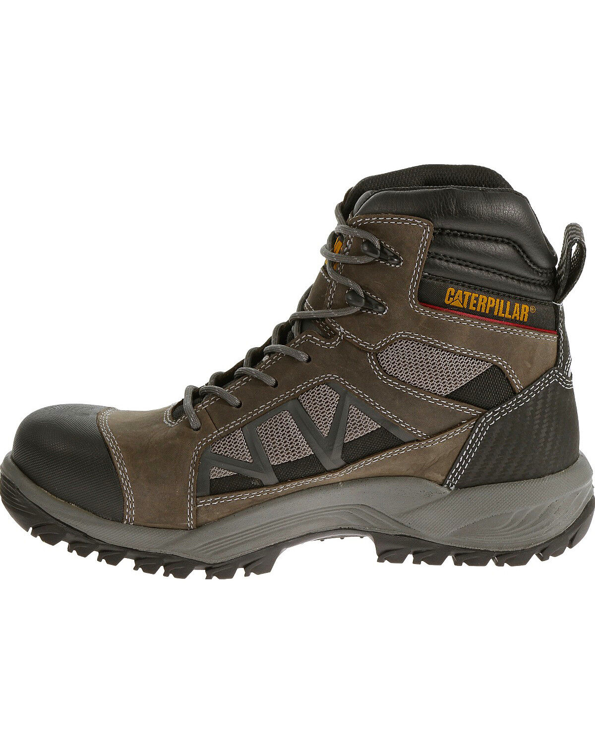 Image #3 - CAT Men's Compressor 6" Waterproof Work Boots - Composite Toe, Grey, hi-res