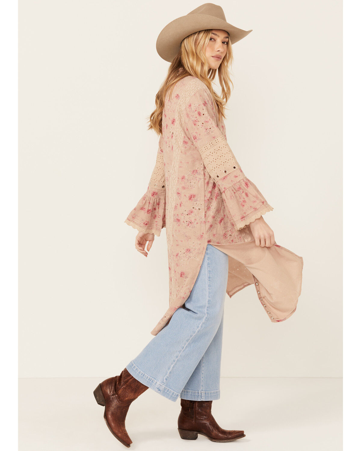 Image #2 - Free People Women's On The Road Duster, Beige, hi-res
