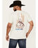 Image #4 - Ariat Men's Rodeo Proud Short Sleeve Graphic T-Shirt, Oatmeal, hi-res