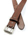 Image #2 - Hawx Men's Double Stitch Center Double Prong Belt, Brown, hi-res