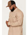 Image #2 - Hawx Men's Solid Long Sleeve Button-Down Work Shirt, Khaki, hi-res