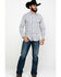 Image #6 - Rock & Roll Denim Men's Crinkle Washed Print Long Sleeve Western Shirt, White, hi-res
