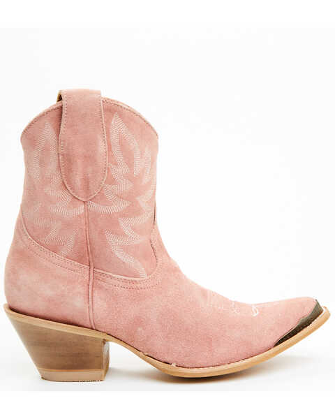 Image #2 - Idyllwind Women's Wheels Suede Fashion Western Booties - Medium Toe , Pink, hi-res
