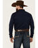 Image #5 - Blue Ranchwear Men's Heavy Twill Long Sleeve Snap Stretch Western Shirt, Navy, hi-res