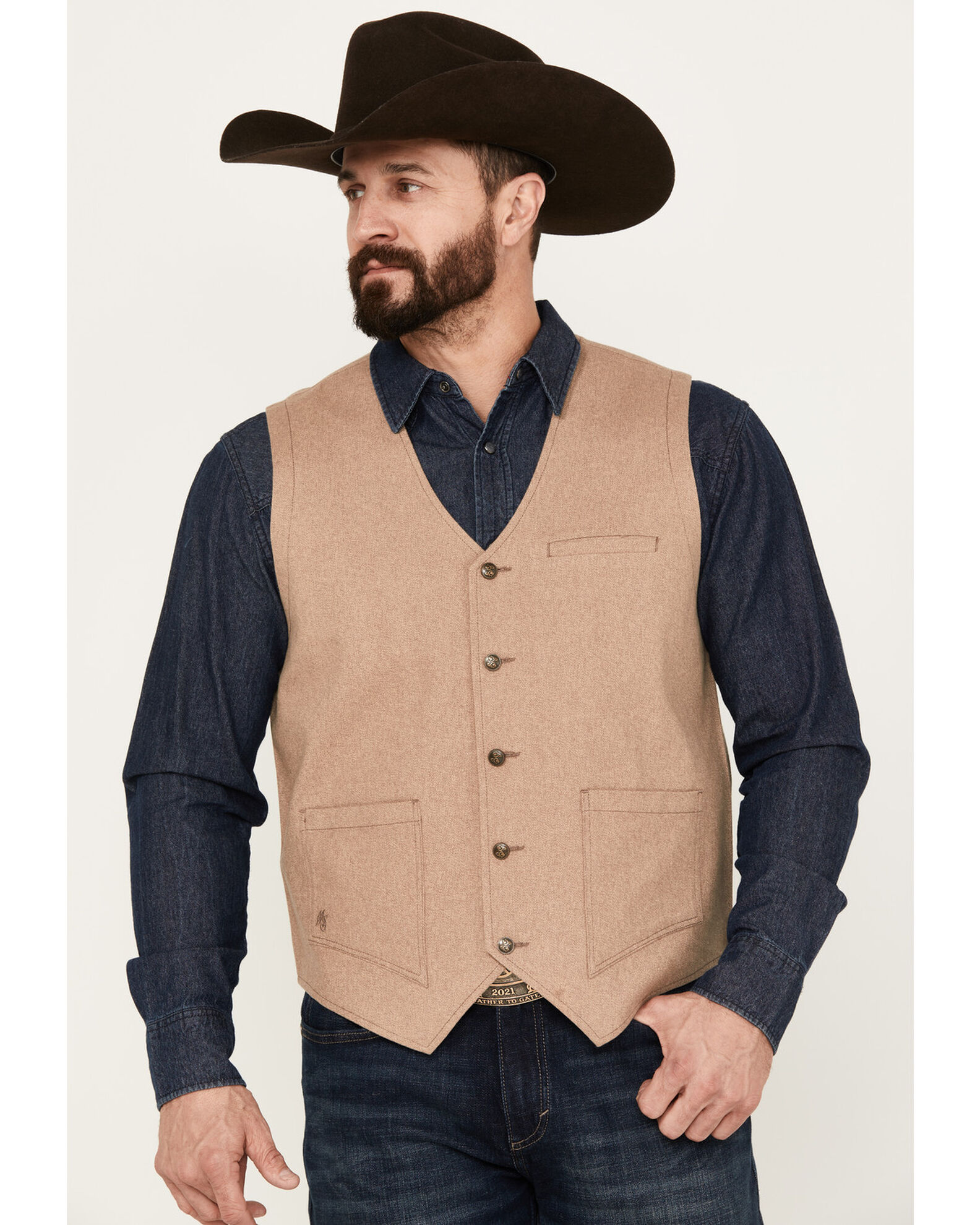 Cowboy vest deals for men