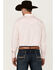 Image #4 - Gibson Trading Co Men's Campfire Solid Long Sleeve Pearl Snap Western Shirt, Pink, hi-res
