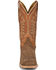 Image #4 - Justin Men's Cowman Western Boots - Broad Square Toe, Tan, hi-res