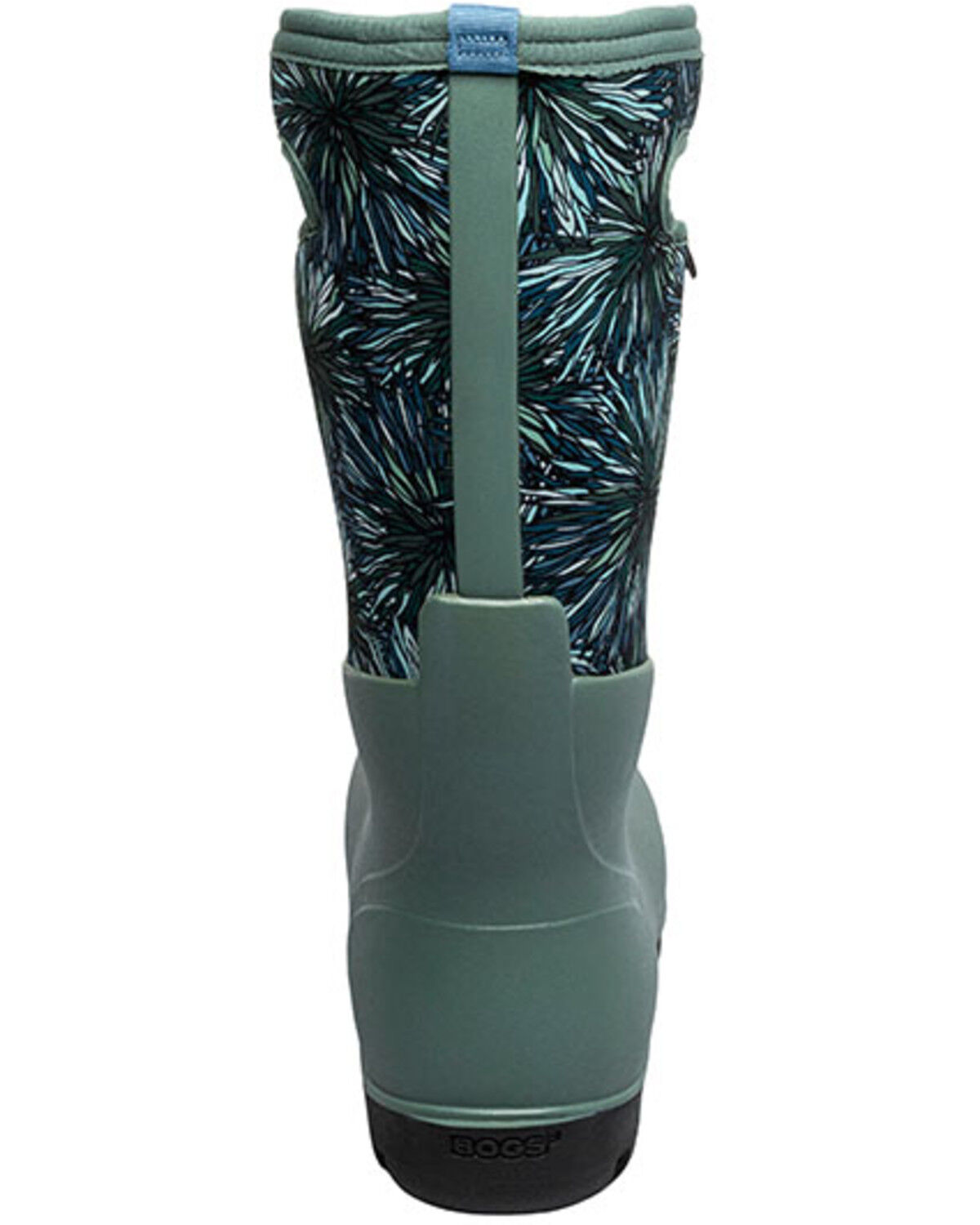 Image #5 - Bogs Women's Beo-Classic Firework Floral Rain Boots - Round Toe, Loden, hi-res