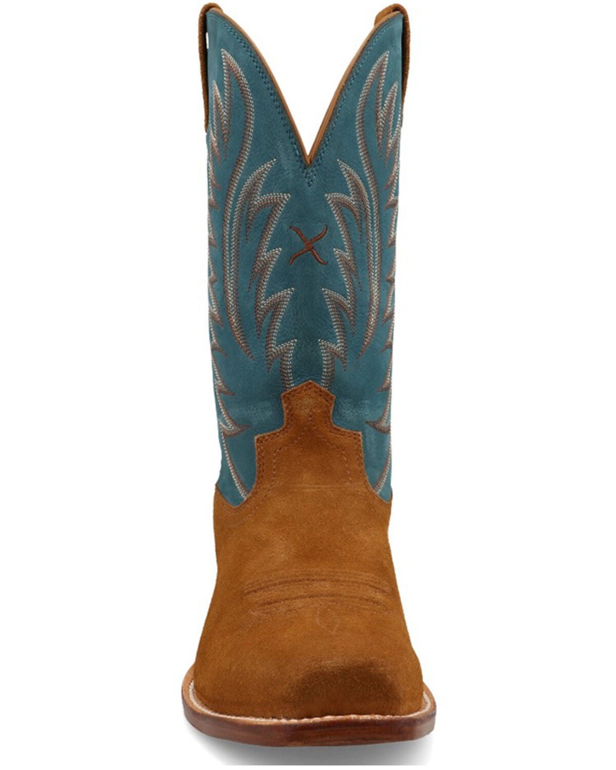 Image #4 - Twisted X Men's 12" Tech X&trade; Roughout Western Boots - Square Toe, Blue, hi-res