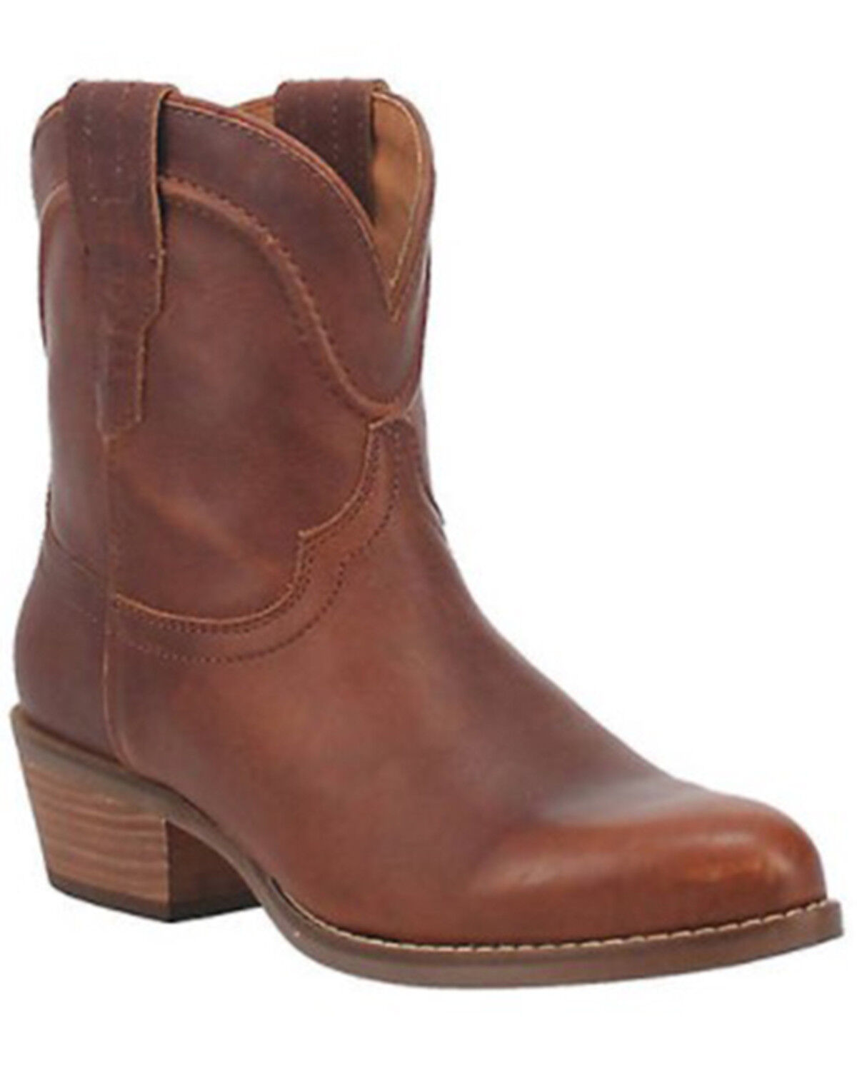 Image #1 - Dingo Women's Seguaro Western Booties - Round Toe, Brown, hi-res