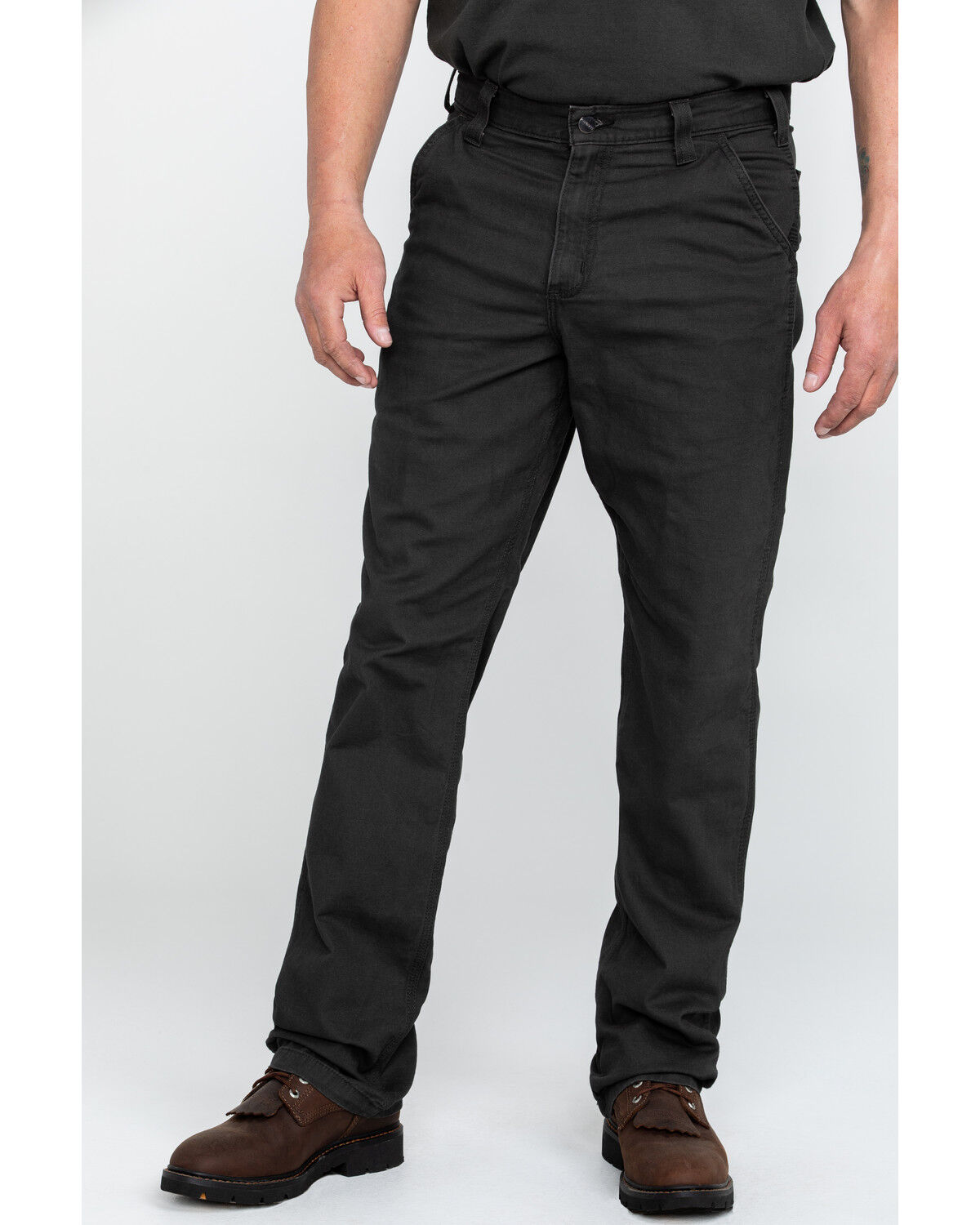 Image #2 - Carhartt Men's Peat Rugged Flex® Rigby Dungaree Work Pants, Loden, hi-res