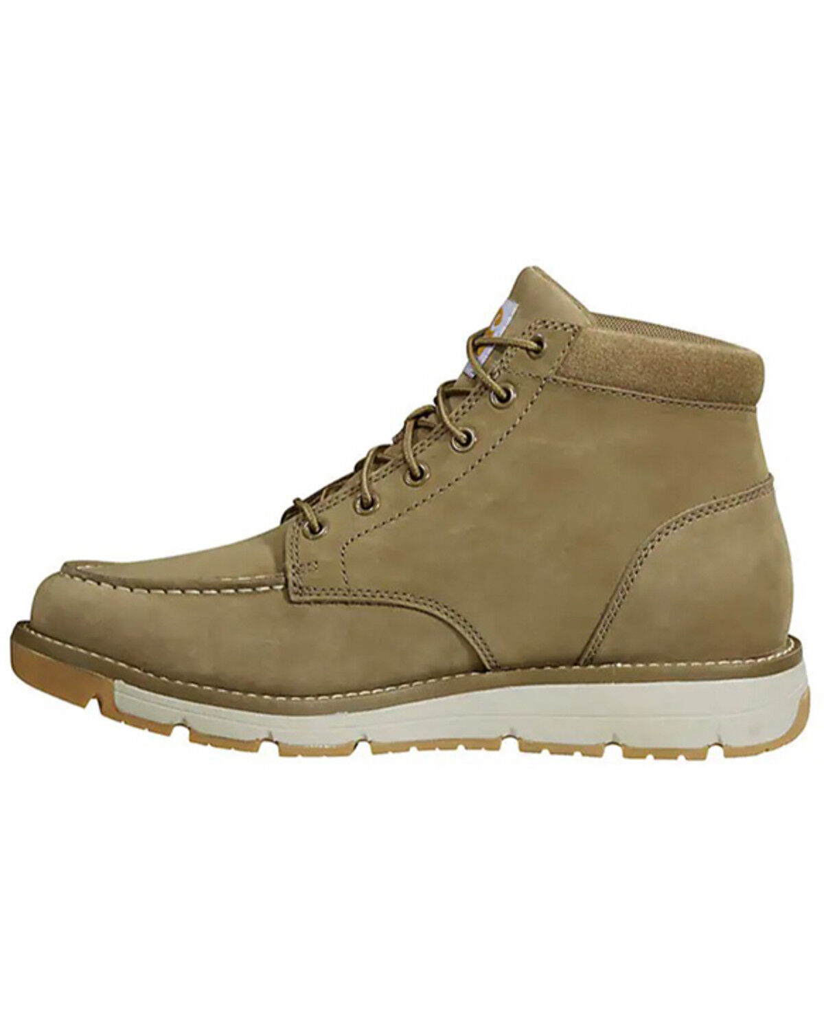 Image #3 - Carhartt Men's Millbrook 5" Work Boots - Moc Toe, Tan, hi-res