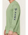 Image #3 - Hawx Men's Logo Graphic Long Sleeve Work T-Shirt - Loden, Loden, hi-res