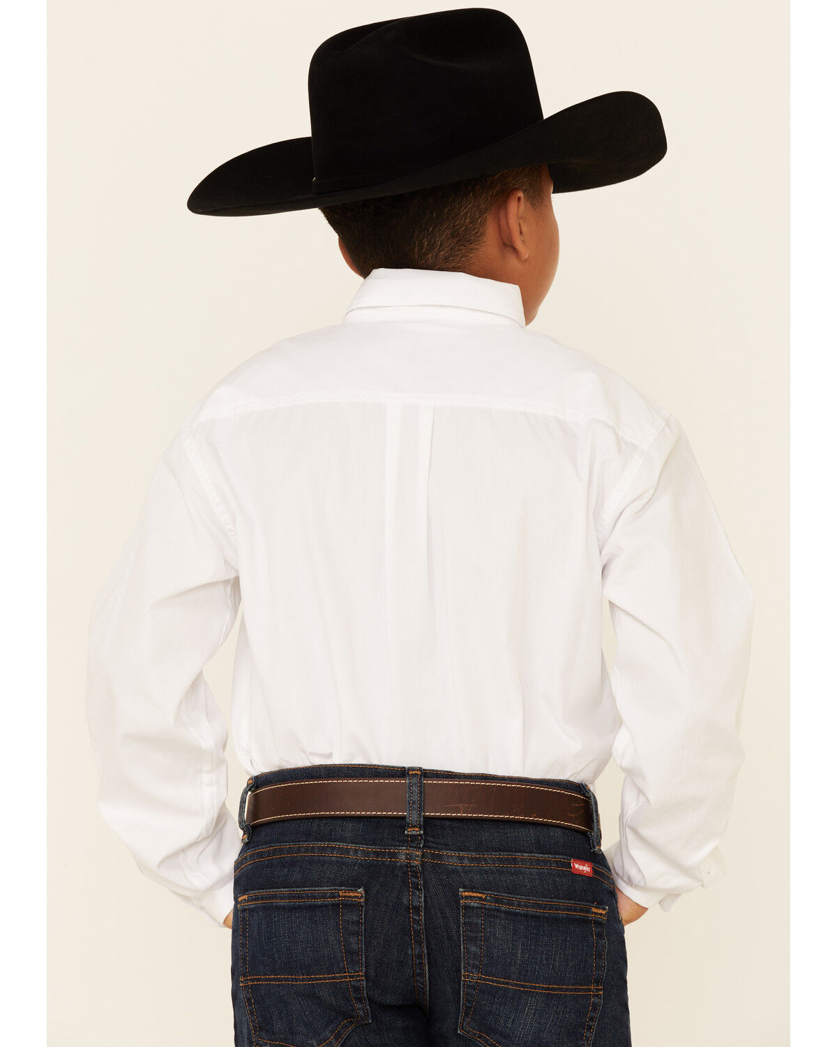 Image #4 - Cinch Boys' Long Sleeve Shirt, White, hi-res