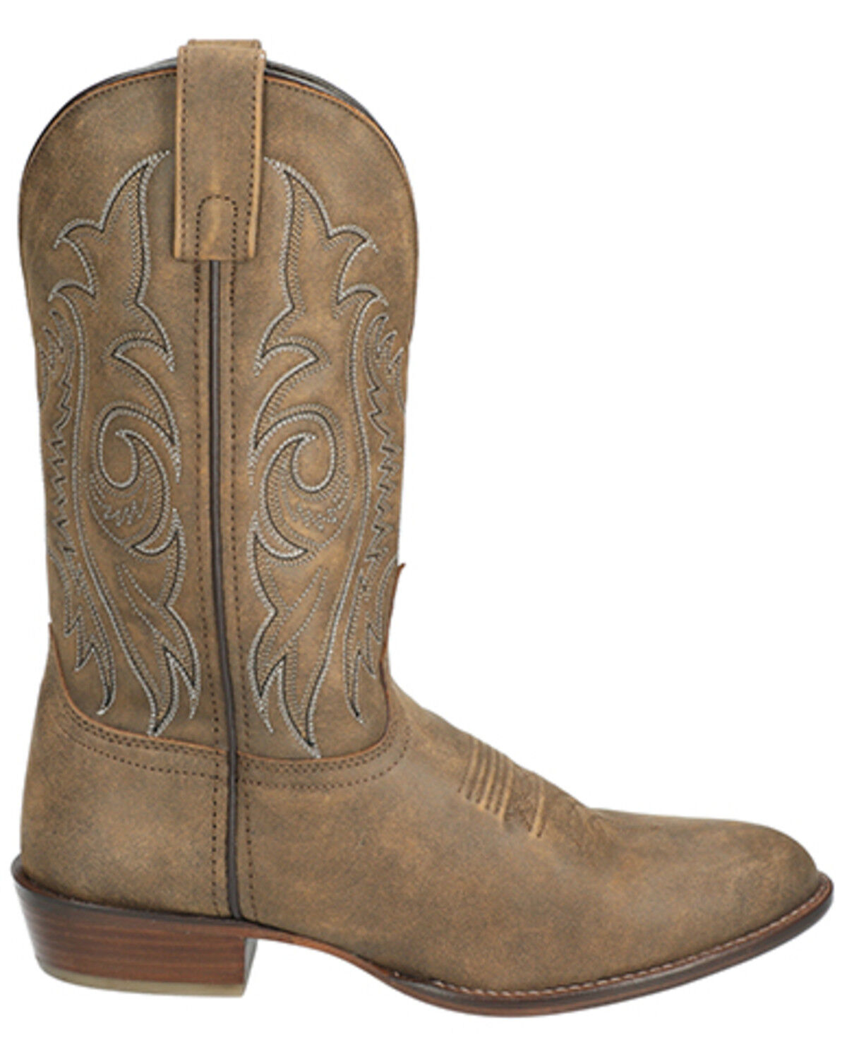 Image #2 - Smoky Mountain Men's Dalton Western Boots - Round Toe, Brown, hi-res