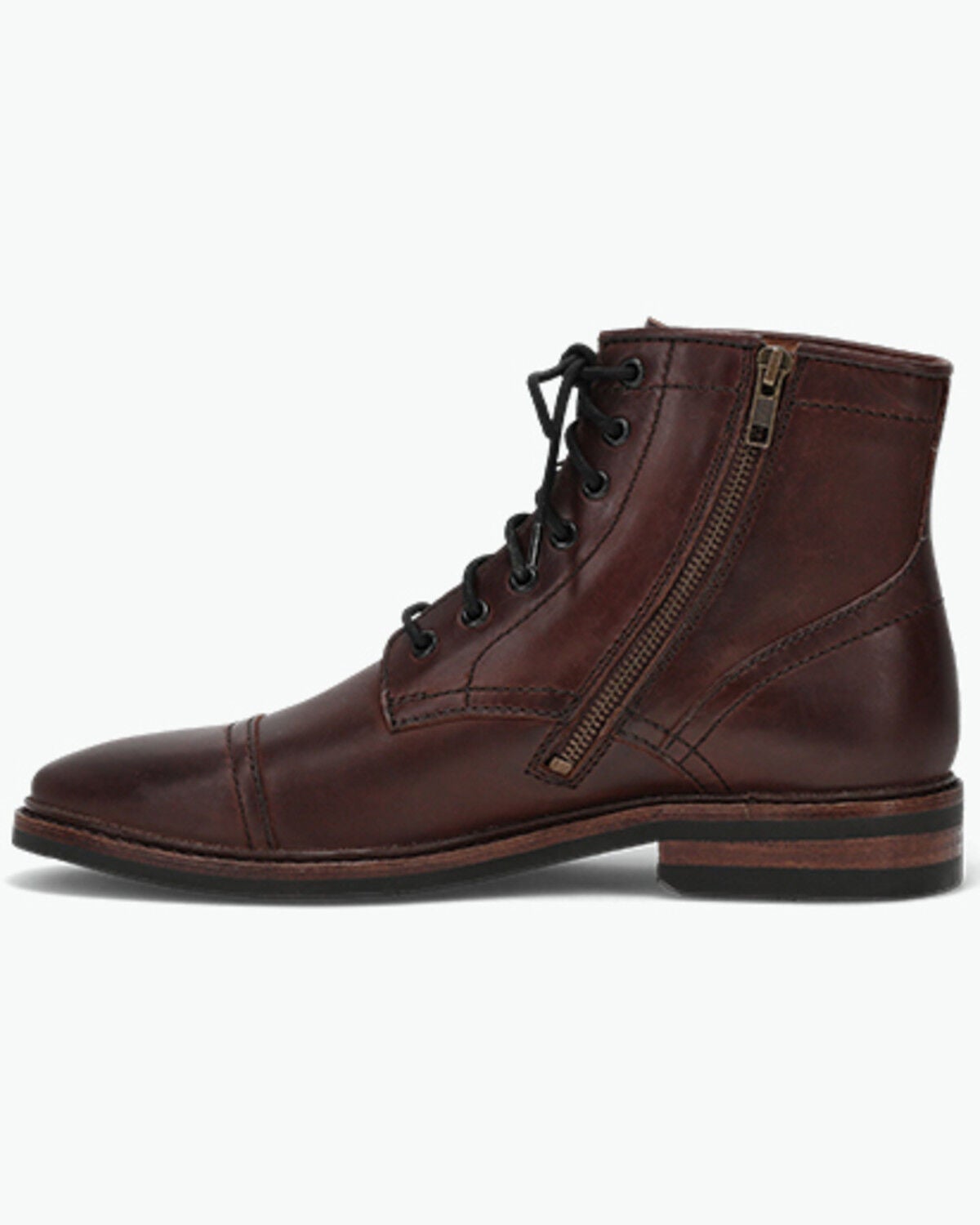 Image #3 - Frye Men's Paul Mid Lace Casual Boots - Round Toe, Brown, hi-res