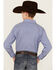 Image #4 - Rough Stock by Panhandle Boys' Striped Long Sleeve Pearl Snap Stretch Western Shirt, Blue, hi-res
