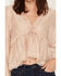 Image #3 - Rosabelle Honey Women's Long Sleeve Ruffle Lace Blouse, Nude, hi-res