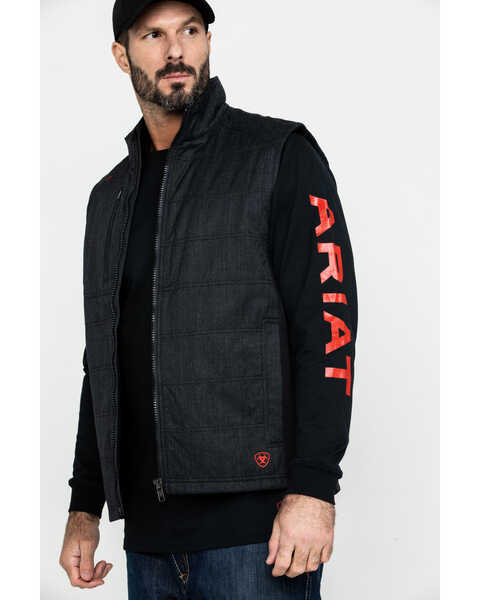 Image #1 - Ariat Men's FR Cloud 9 Insulated Work Vest , Black, hi-res