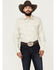 Image #1 - Wrangler Men's 20X Advanced Comfort Print Long Sleeve Snap Western Shirt, Sand, hi-res