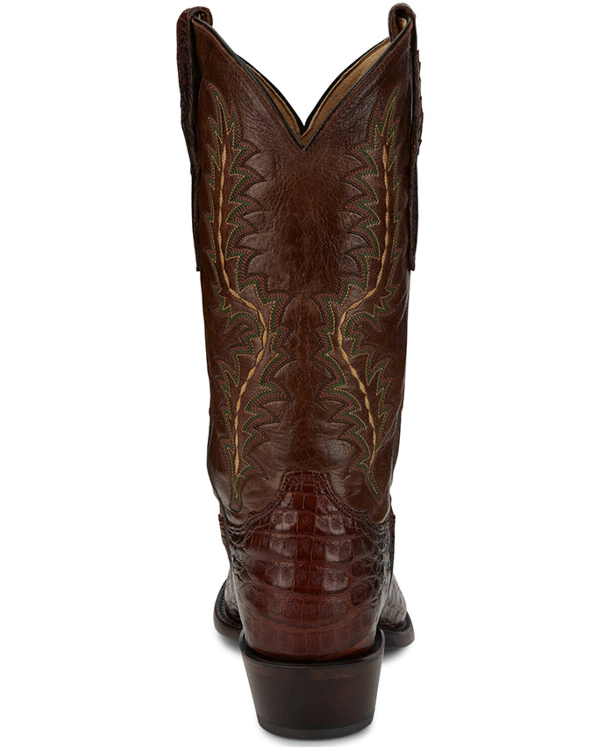 Image #5 - Tony Lama Men's Chasi Exotic Caiman Western Boots - Broad Square Toe, Cognac, hi-res