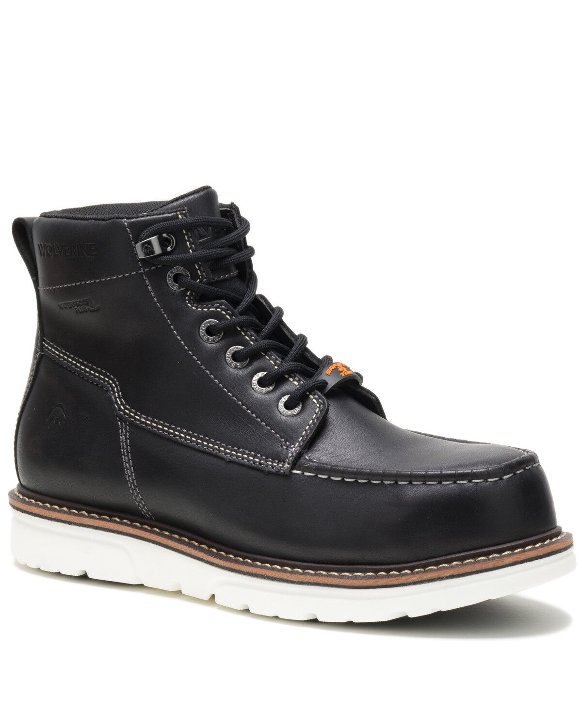 Image #1 - Wolverine Men's I-90 Durashocks Work Boots - Soft Toe, Black, hi-res