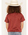 Image #4 - RANK 45&reg; Boys' Heeler Solid Short Sleeve Button-Down Polo Shirt, Brick Red, hi-res
